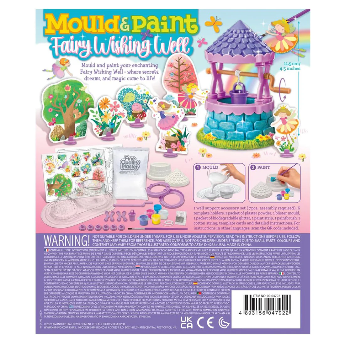 4M KidzMaker Mould & Paint Fairy Wishing Well - Image 5
