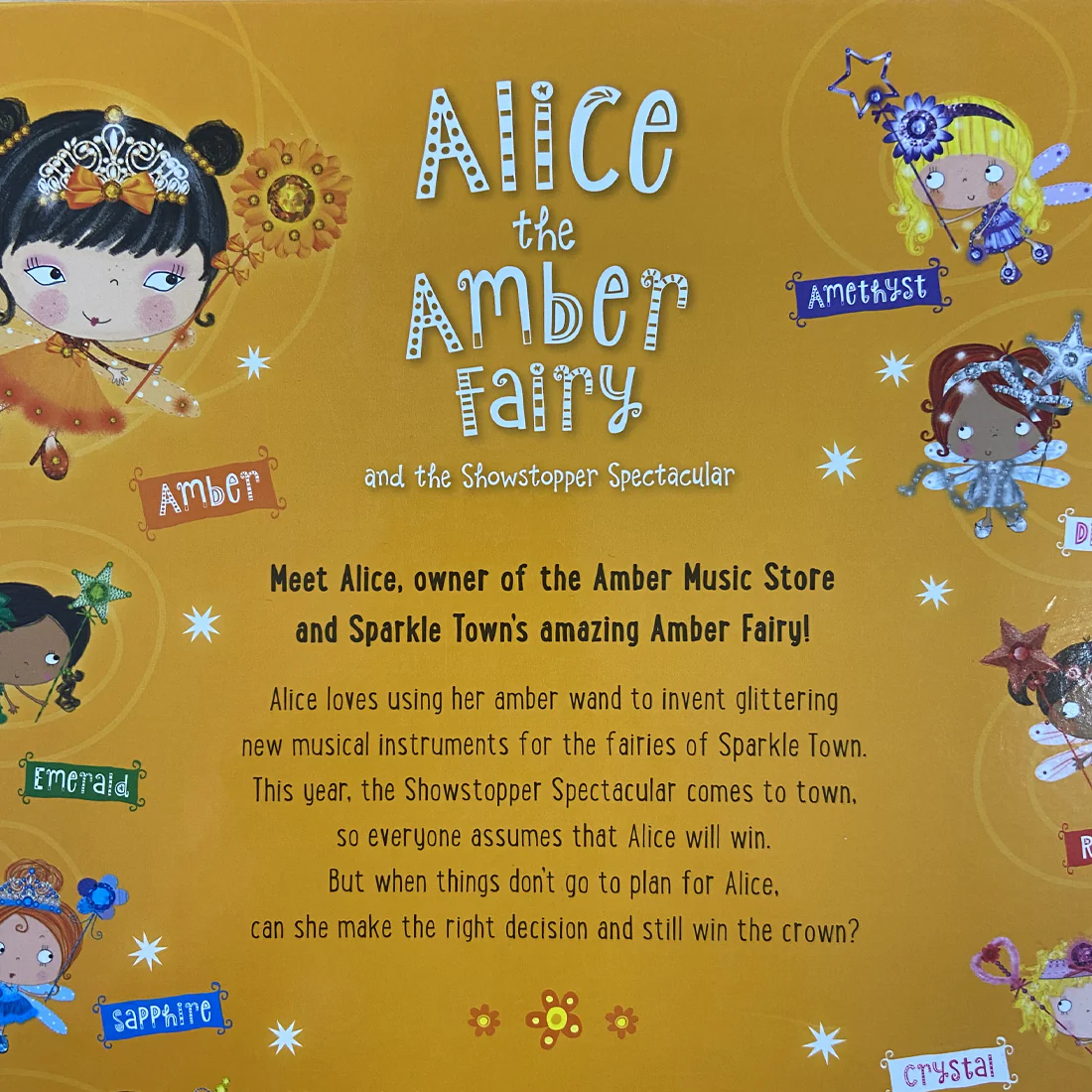 Alice the Amber Fairy Hardback Book with a Magical Pen Wand - Image 4
