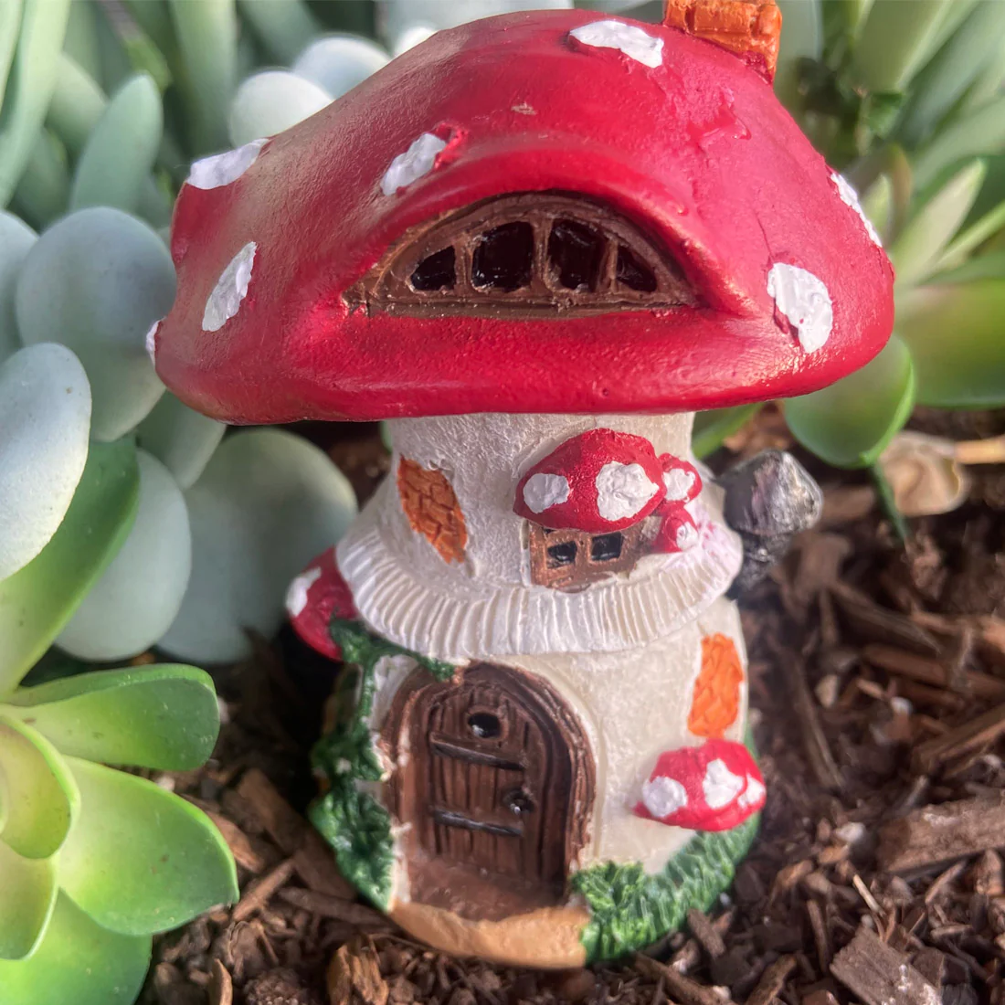 Enchanted Mushroom Fairy Garden Set - Image 3