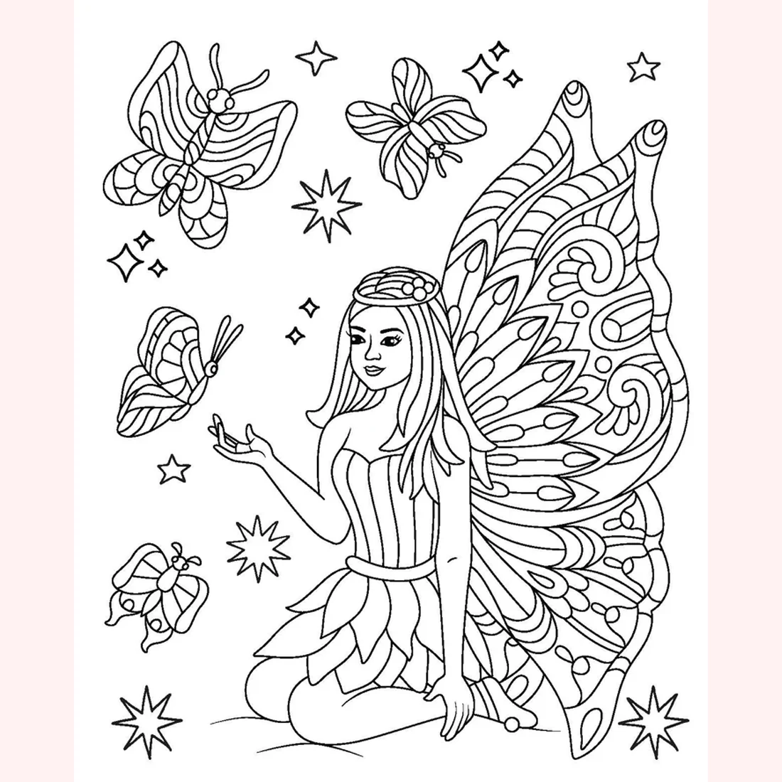 Gem Sticker Colouring Book - Fairyland Friends - Image 3