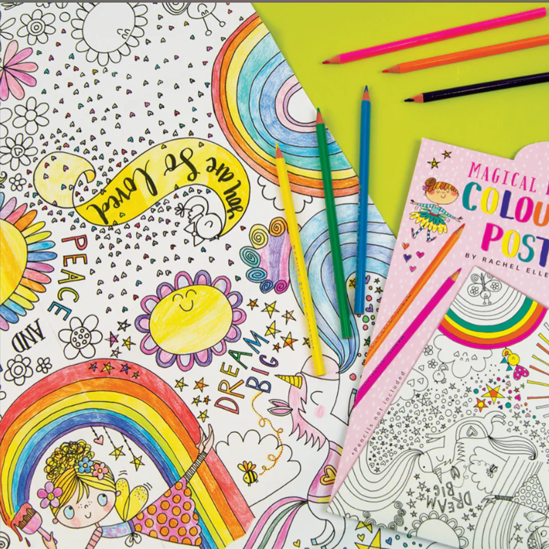 Giant Colouring Poster - Magical Fairyland - Image 3