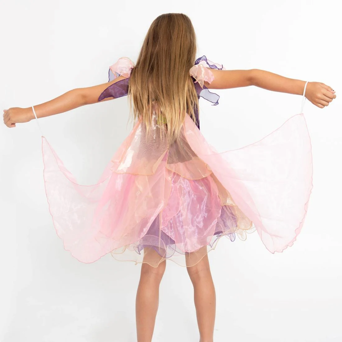 Girls Forest Fairy Dress - Pink and Purple - Image 4