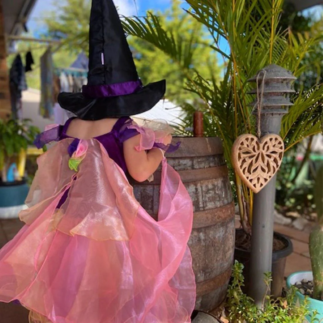 Girls Forest Fairy Dress - Pink and Purple - Image 5