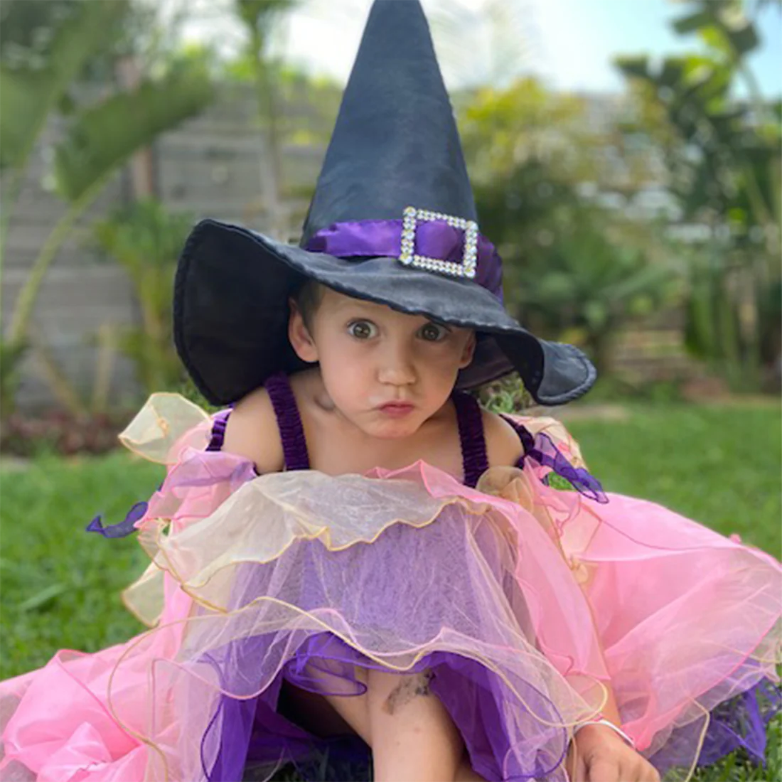 Girls Forest Fairy Dress - Pink and Purple - Image 7