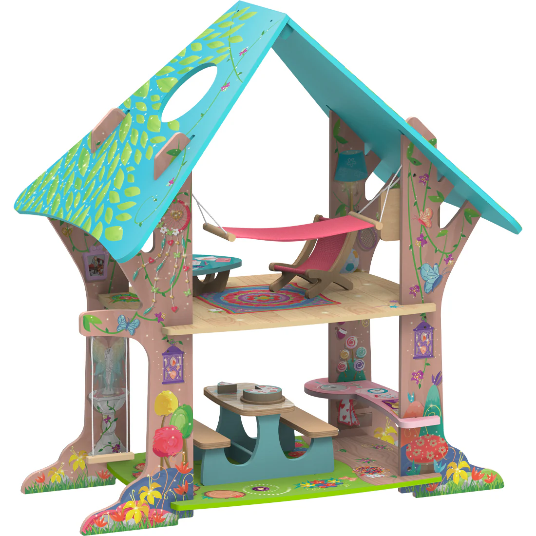 Kruselings Fun Wooden Club House Toy Set Doll - Image 3