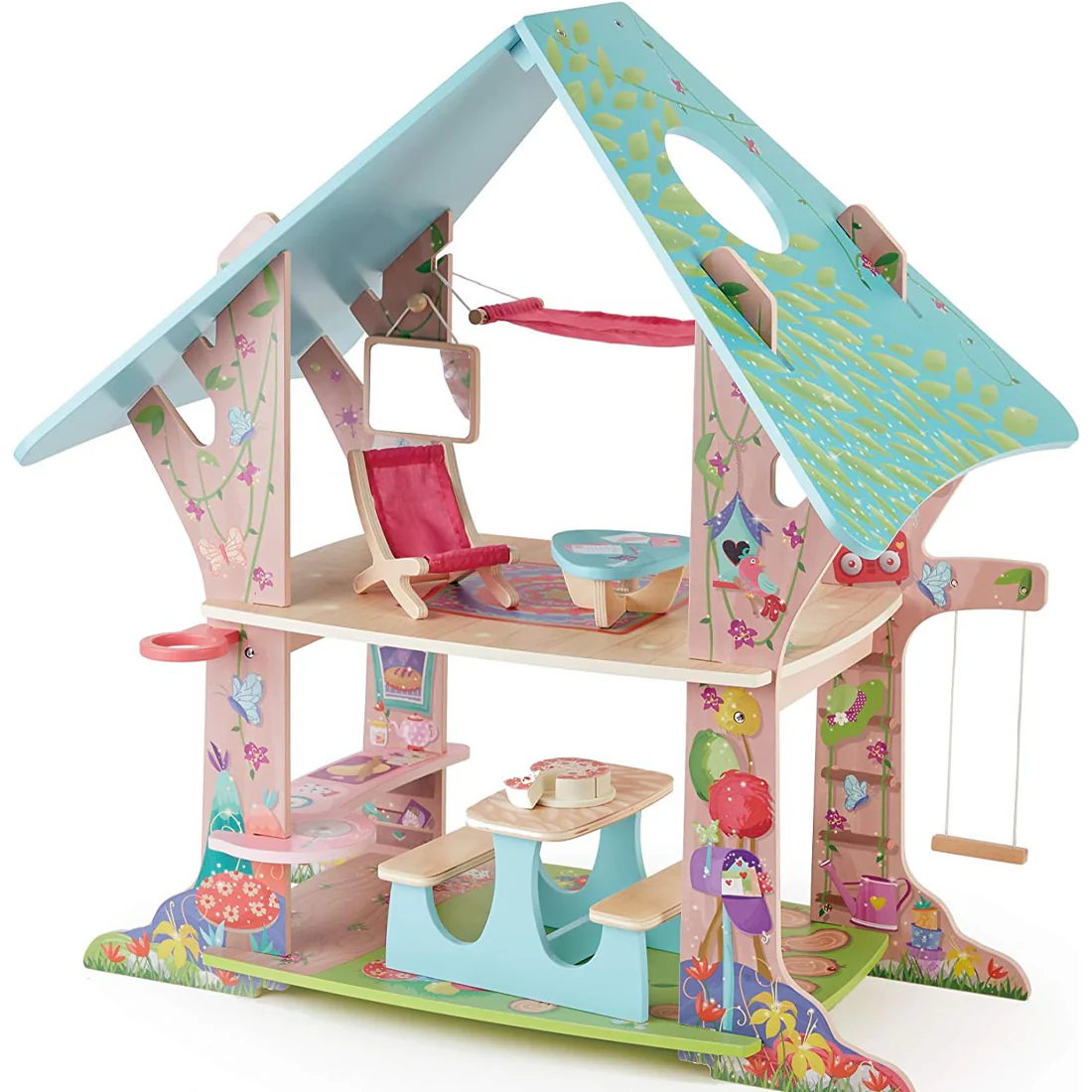 Kruselings Fun Wooden Club House Toy Set Doll - Image 4