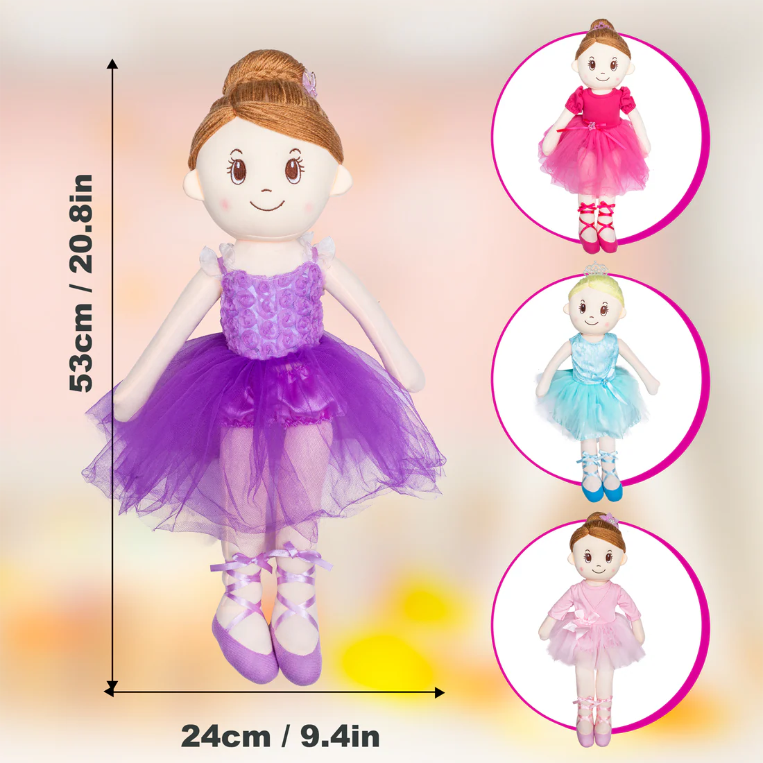 Mad Ally Ballerina Fairy Soft Plush Indi Doll - Skye - Image 4