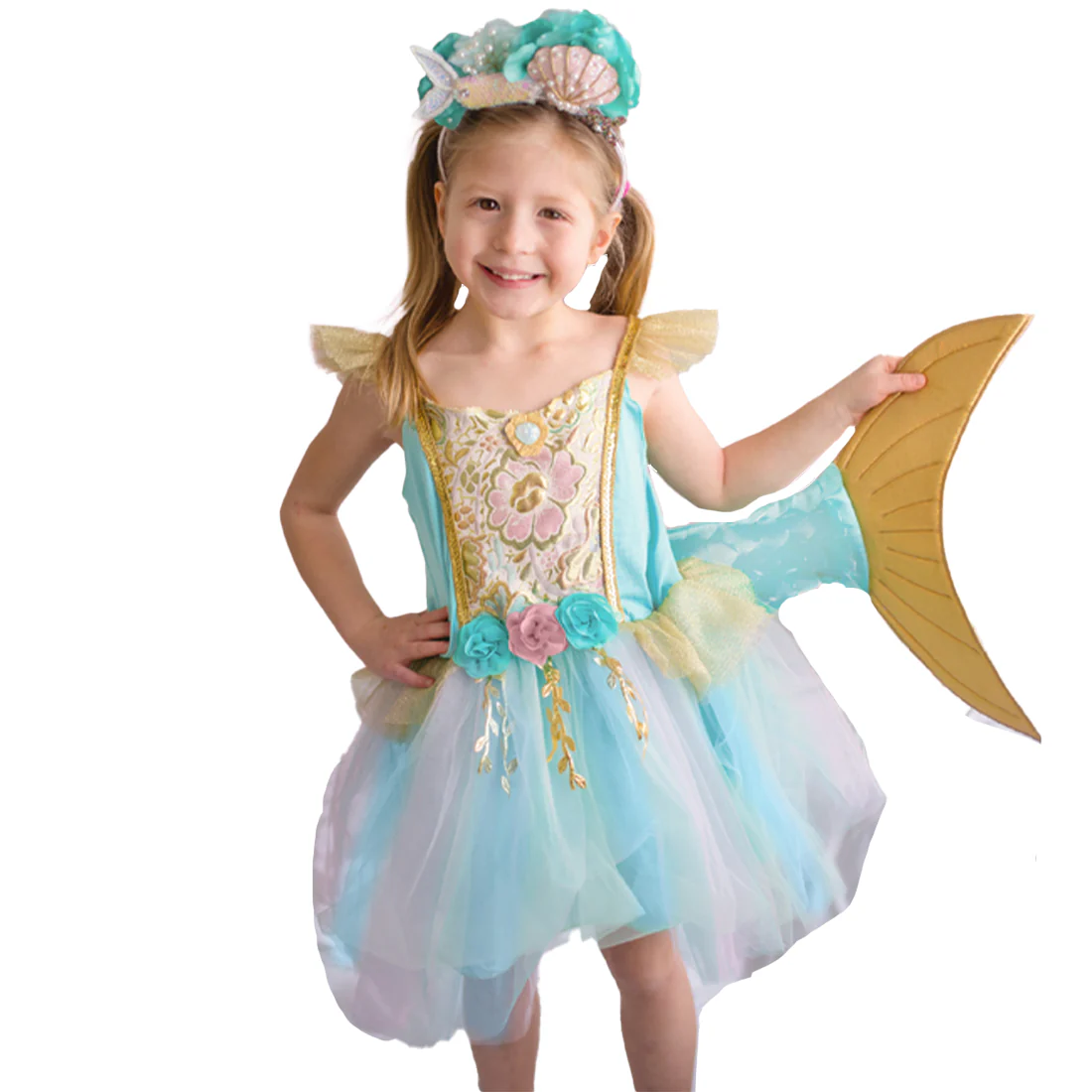 Mermalicious Mermaid Dress with Tail  Size 5-6 - Image 7