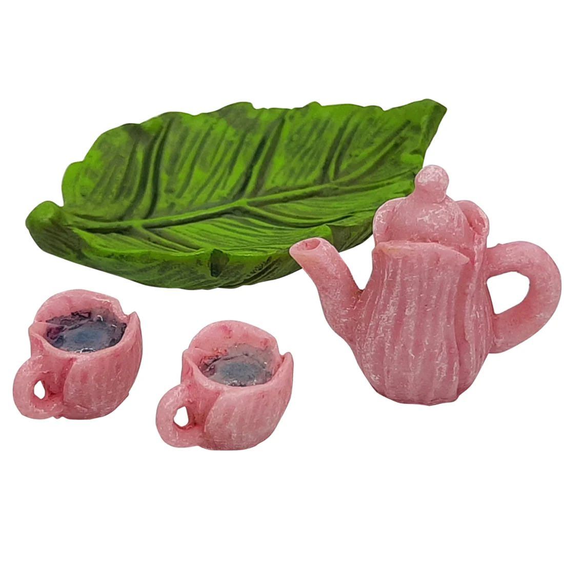 Pink Fairy Garden Leaf Tea Set - Image 4