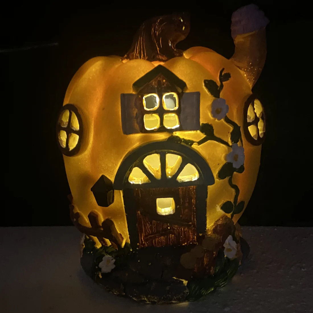 Solar Powered Fairy Tale Pumpkin House - Image 3